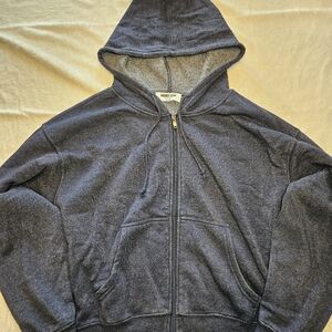 Blue Zip-Up Hoodie